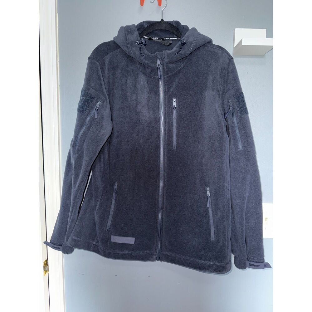 Women's Baerskin Tactical Fleece Zip-Up Navy Jacket Fem 4 | Size Large | Outdoor